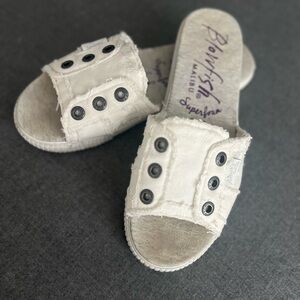 Blowfish Malibu Superfoam Sock Slides | Color: White | Size: 8